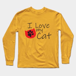 I love my Cat T-shirt Cat Long Sleeve T-Shirt